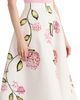 Oscar De La Renta Oscar de la Renta Porcelain Flowers Poplin Skirt - 5