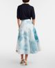 Oscar de la Renta Oscar de la Renta Printed cotton-blend poplin midi skirt - 5