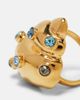Oscar de la Renta Oscar de la Renta Seashell crystal-embellished ring - 2