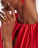 Oscar de la Renta Oscar de la Renta Seashell crystal-embellished ring - 5