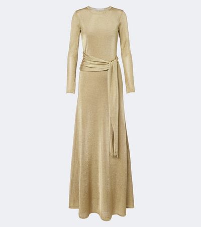 Oscar de la Renta Oscar de la Renta Semi-sheer knitted gown