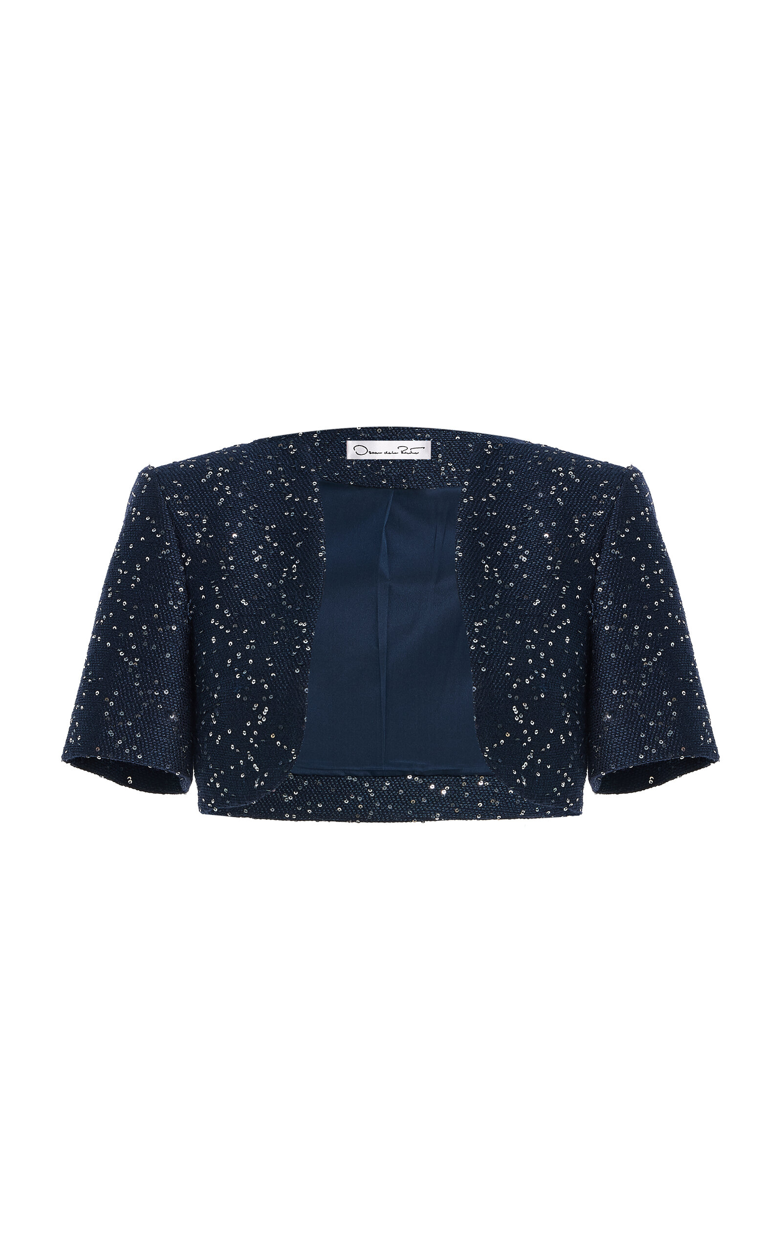 Oscar de la Renta Oscar de la Renta Sequin Tweed Cape