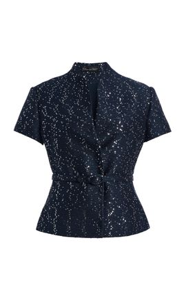 Oscar de la Renta Oscar de la Renta Sequin Tweed Jacket