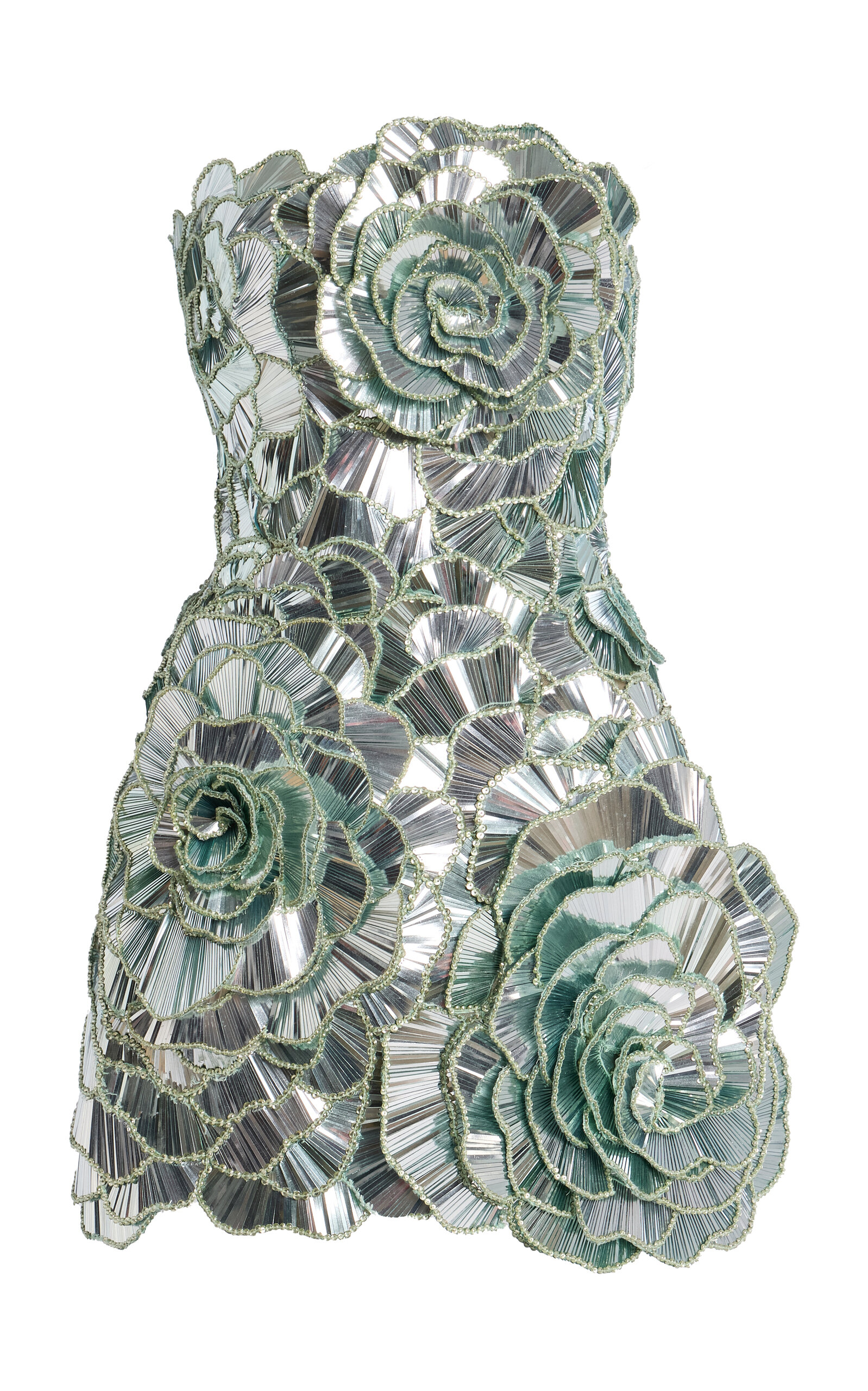oscar de la renta woven sequin cocktail dress Evening light dances off woven sequins and geometrically placed crystals in  a hue of pale mint for #odlrspring2025. Discover the Spring 2025 Collection  at the link in bio