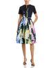 Oscar De La Renta Oscar de la Renta Short Sleeve Multi Foxgloves Degrade Dress - 2