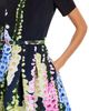 Oscar De La Renta Oscar de la Renta Short Sleeve Multi Foxgloves Degrade Dress - 3