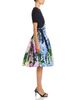 Oscar De La Renta Oscar de la Renta Short Sleeve Multi Foxgloves Degrade Dress - 5