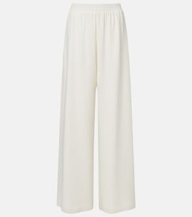 Oscar de la Renta Oscar de la Renta Silk-blend georgette wide-leg pants