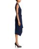 Oscar De La Renta Oscar de la Renta Sleeveless Draped Waist Wool Blend Cocktail Dress - 5