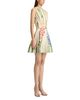 Oscar De La Renta Oscar de la Renta Sleeveless Pleated Tromp L'oeil Foxgloves Dress - 3