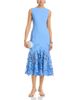 Oscar De La Renta Oscar de la Renta Sleeveless Porcelain Flowers Guipure Day Dress - 2