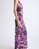 Oscar de la Renta Oscar de la Renta Watercolor Iris Faille Column Gown - 3