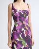 Oscar de la Renta Oscar de la Renta Watercolor Iris Faille Column Gown - 4