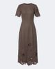 Oscar de la Renta Oscar de la Renta Wool, silk, and cashmere midi dress - 1