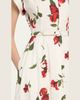 Oscar de la Renta Short-Sleeve Hibiscus Cotton Poplin Midi Shirtdress With Belt - 3