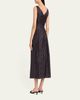 Oscar de la Renta Sleeveless Argyle Silk Belted Midi Dress - 3