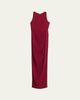 Oscar de la Renta Sleeveless Draped Slit Column Gown - 1