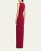 Oscar de la Renta Sleeveless Draped Slit Column Gown - 3