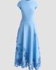 Oscar de la Renta Women's 3D Guipure Virgin Wool-Blend Maxi Dress - 6