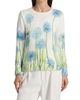 Oscar de la Renta Women's Allium-Printed Cotton-Blend Sweater - 3