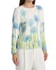 Oscar de la Renta Women's Allium-Printed Cotton-Blend Sweater - 4