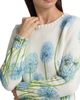 Oscar de la Renta Women's Allium-Printed Cotton-Blend Sweater - 6