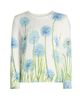 Oscar de la Renta Women's Allium-Printed Cotton-Blend Sweater - 8