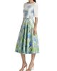 Oscar de la Renta Women's Allium Three-Quarter-Sleeve Midi-Dress - 4
