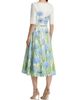 Oscar de la Renta Women's Allium Three-Quarter-Sleeve Midi-Dress - 5
