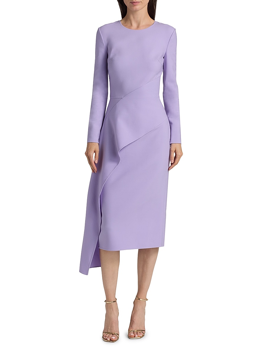 white christmas dresses Oscar de la Renta V-neck Crystal Cocktail Dress – Runway Catalog main image 0
