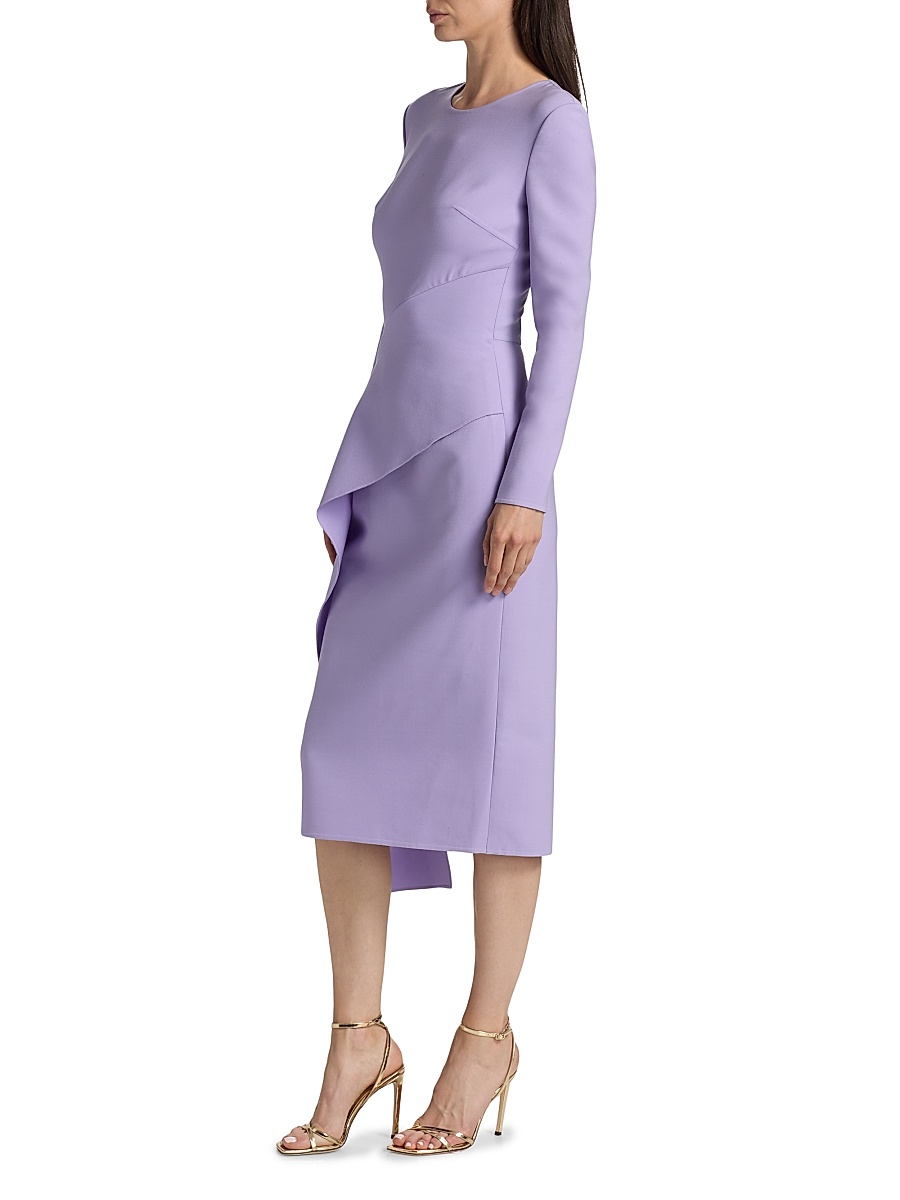 oscar de la renta asymmetric dress Oscar de la Renta // Asymmetrical Floral Panelled Dress – VSP Consignment main image 1