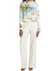 Oscar de la Renta Women's Beach Print Landscape Satin Jacket - 2