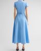Oscar de la Renta Women's Bow-Detail Belted Stretch-Wool Day Dress - 3