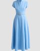 Oscar de la Renta Women's Bow-Detail Belted Stretch-Wool Day Dress - 6