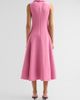 Oscar de la Renta Women's Bow Stretch-Wool Sleeveless Day Dress - 3