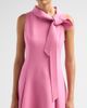Oscar de la Renta Women's Bow Stretch-Wool Sleeveless Day Dress - 5