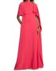 Oscar de la Renta Women's Brooch-Detail Wool-Blend Georgette Caftan Gown - 2