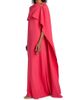 Oscar de la Renta Women's Brooch-Detail Wool-Blend Georgette Caftan Gown - 4