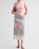 Oscar de la Renta Women's Cosmos Floral Satin Pencil Skirt - 2
