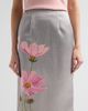 Oscar de la Renta Women's Cosmos Floral Satin Pencil Skirt - 5