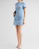 Oscar de la Renta Women's Crystal-Embellished Wool-Blend Shift Mini Dress - 4