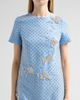 Oscar de la Renta Women's Crystal-Embellished Wool-Blend Shift Mini Dress - 5