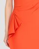 Oscar de la Renta Women's Draped-Waist Wool-Blend Short-Sleeve Day Dress - 5