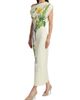 Oscar de la Renta Women's Draped Foxglove Jersey One-Shoulder Gown - 2