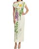 Oscar de la Renta Women's Draped Foxglove Jersey One-Shoulder Gown - 3