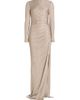 Oscar de la Renta Women's Draped Metallic Jersey Gown - 1