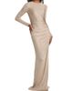 Oscar de la Renta Women's Draped Metallic Jersey Gown - 2