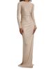 Oscar de la Renta Women's Draped Metallic Jersey Gown - 3