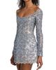 Oscar de la Renta Women's Embellished Sculpted Minidress - 4