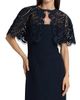 Oscar de la Renta Women's Embroidered Openwork Tweed Cape - 3